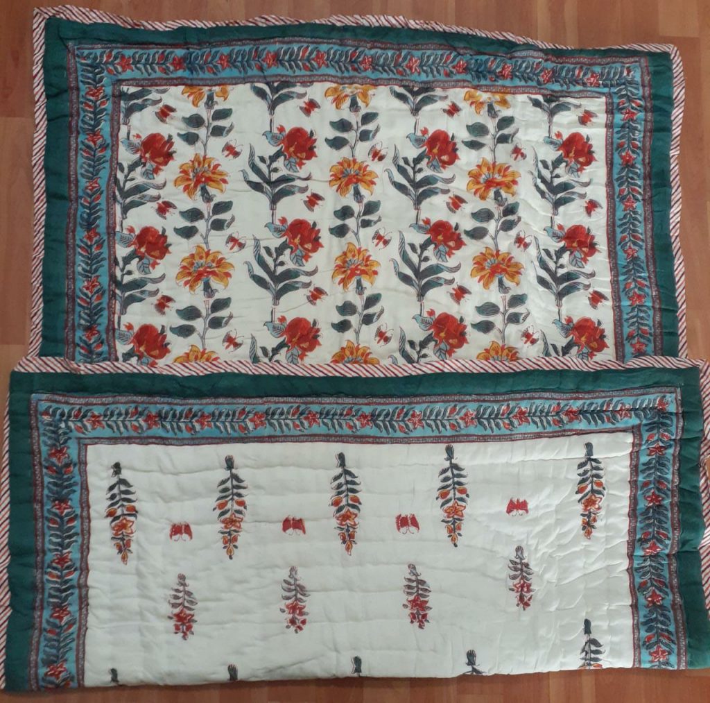 QL1097E Jaipuri Handblock Printed Quilt for Babies