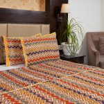 Craftiles - CF11155 ZigZag Jaipuri Handblock Printed Reversible Comforter by Jaipurdharohar - AC Quilt | Comforter | Bedcover | Gudarie - Red