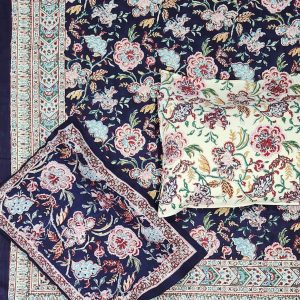 Craftiles® BD1301 Jaipuri Handblock Printed Cotton Bedsheet with 2 Pillow Covers by Jaipur Dharohar