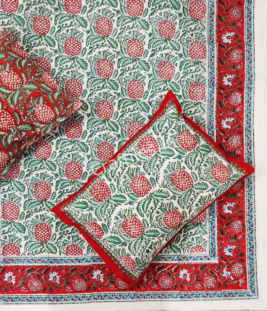 Craftiles® BD9000 All New Designs for Jaipuri Handblock Printed Cotton Bedsheet with 2 Pillow Covers by Jaipur Dharohar - Image 31