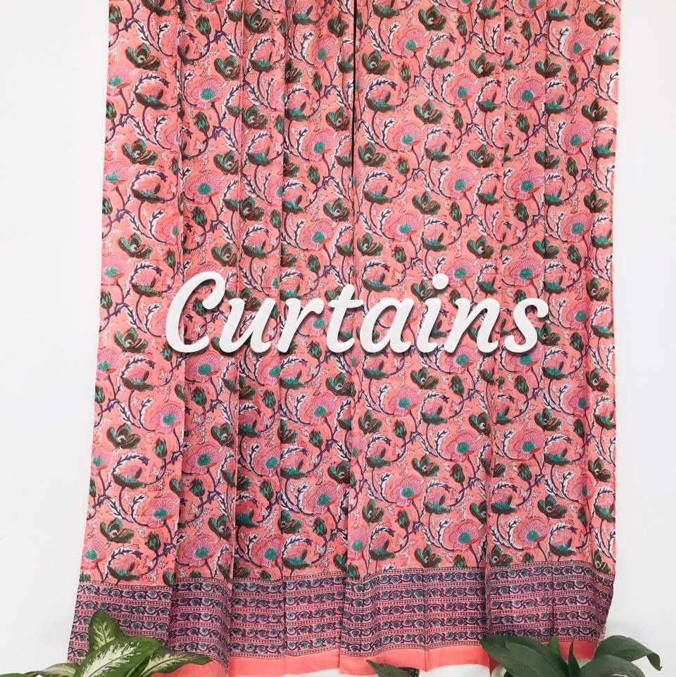 Exploring Indian Block Print Curtains' Timeless Beauty