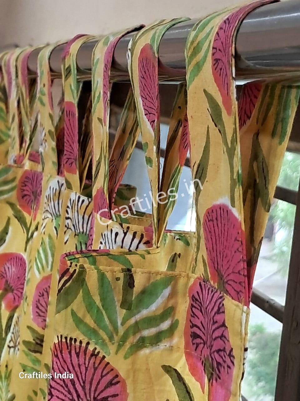 Jaipur Handblock printed curtain