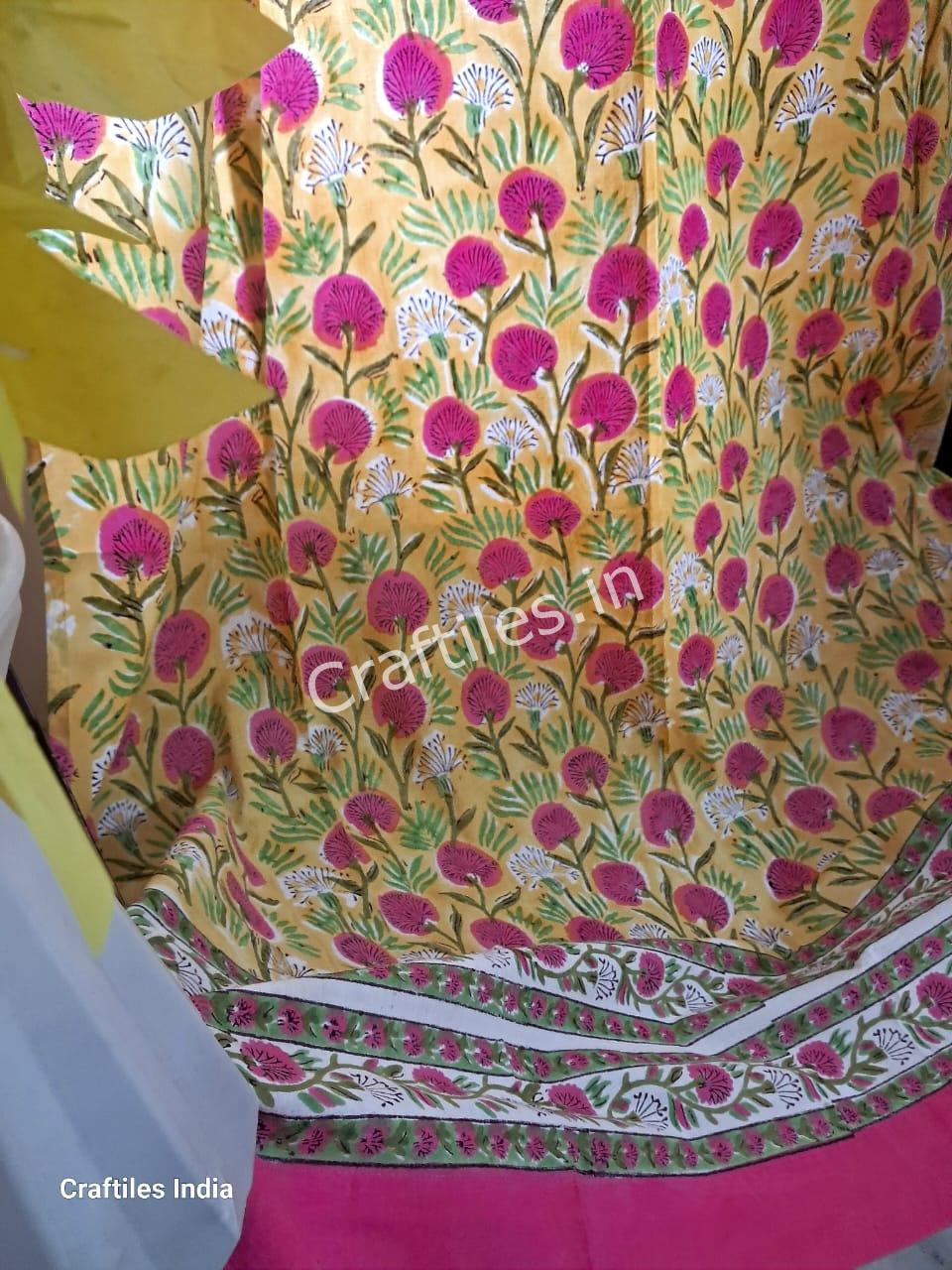 Jaipur handblock printed Curtain