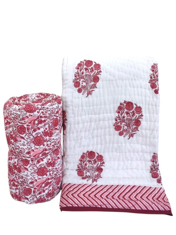 Craftiles Quilts - All session organic Handblock printed Jaipur Razai by Jaipur dharohar - Image 13