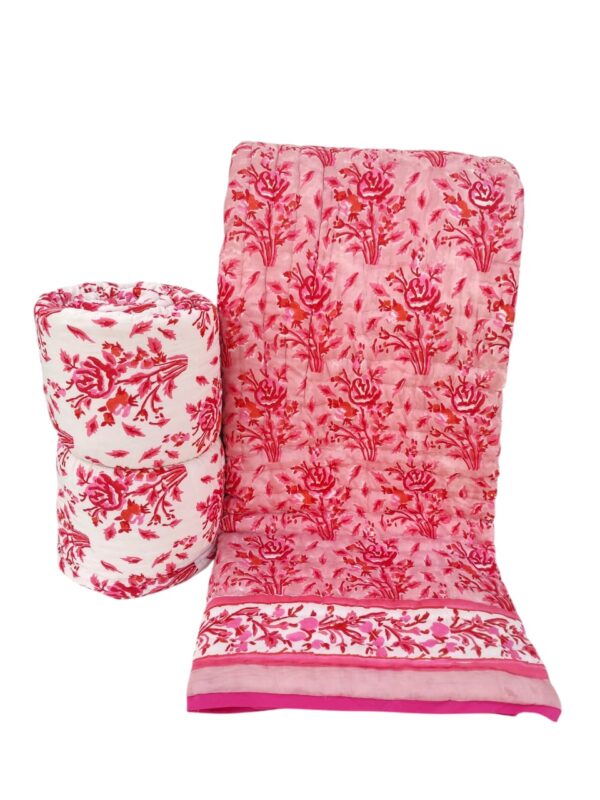 Craftiles Quilts - All session organic Handblock printed Jaipur Razai by Jaipur dharohar - Image 11