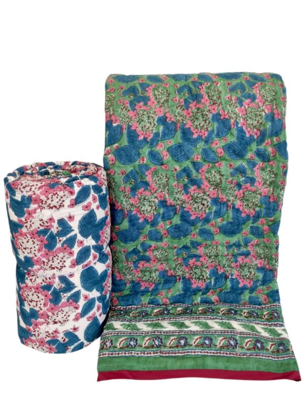 Craftiles Quilts - All session organic Handblock printed Jaipur Razai by Jaipur dharohar - Image 8