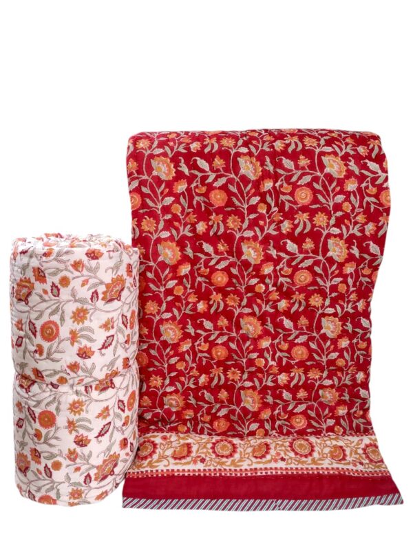 Craftiles Quilts - All session organic Handblock printed Jaipur Razai by Jaipur dharohar - Image 33