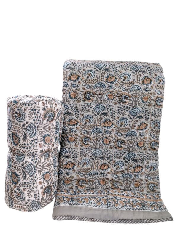 Craftiles Quilts - All session organic Handblock printed Jaipur Razai by Jaipur dharohar - Image 29
