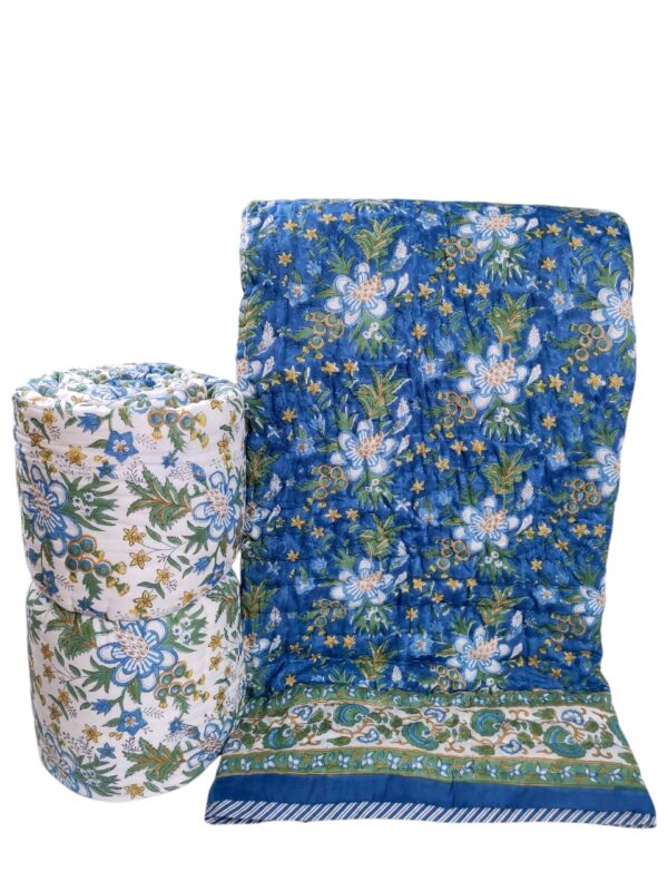 Craftiles Quilts - All session organic Handblock printed Jaipur Razai by Jaipur dharohar - Image 28