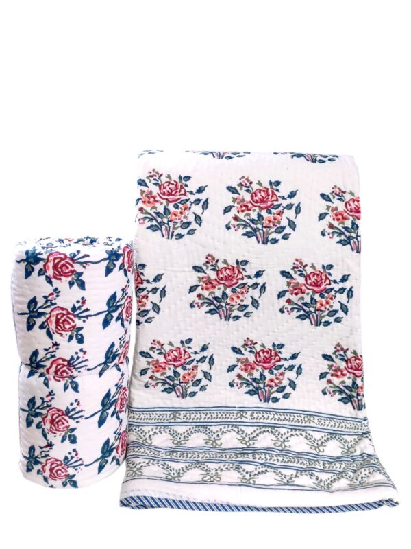 Craftiles Quilts - All session organic Handblock printed Jaipur Razai by Jaipur dharohar - Image 21