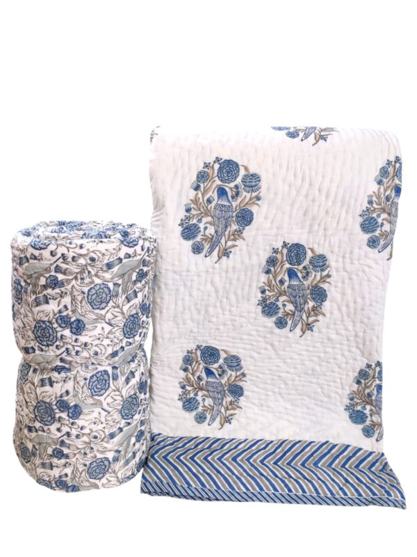 Craftiles Quilts - All session organic Handblock printed Jaipur Razai by Jaipur dharohar - Image 23
