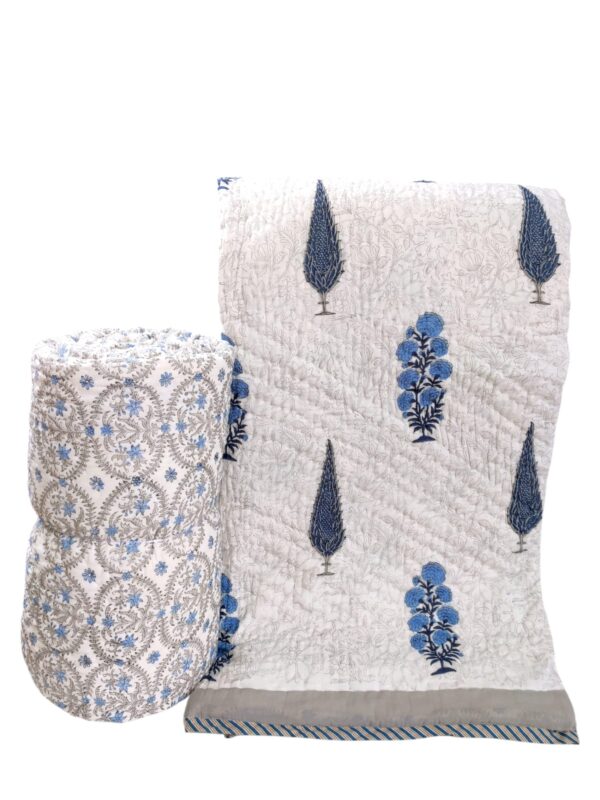 Craftiles Quilts - All session organic Handblock printed Jaipur Razai by Jaipur dharohar - Image 17