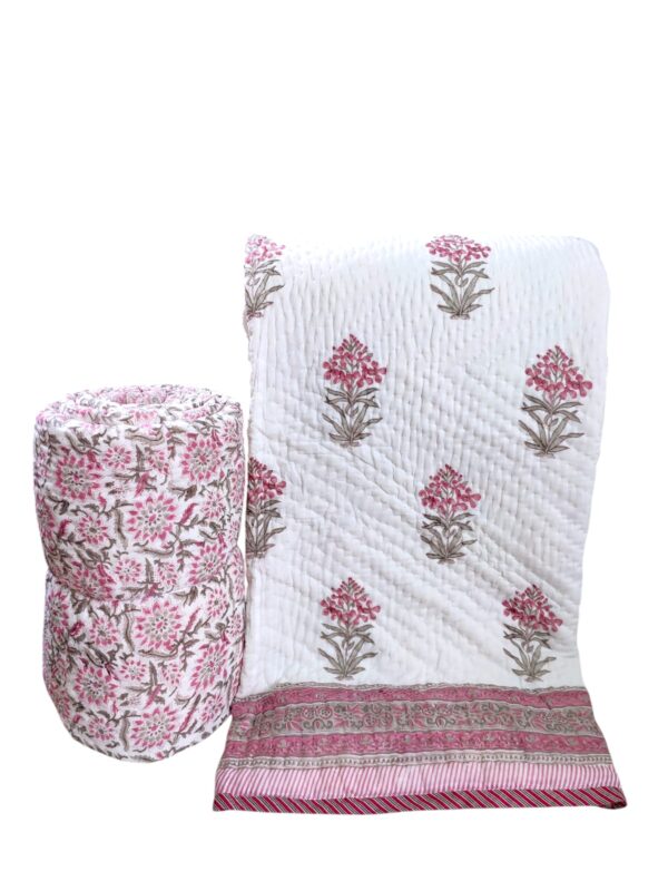 Craftiles Quilts - All session organic Handblock printed Jaipur Razai by Jaipur dharohar - Image 18