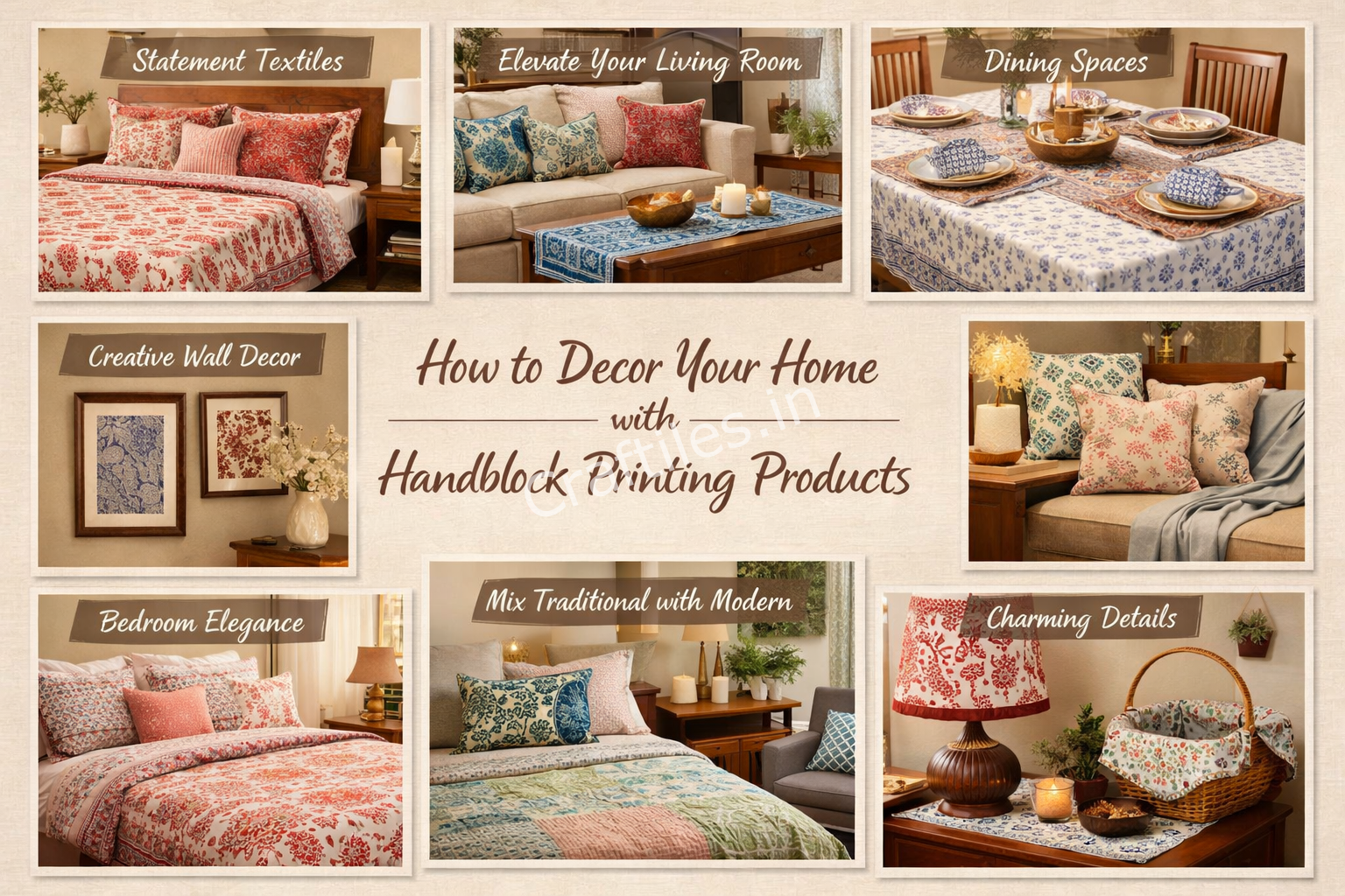 Handblock printing product by jaipur dharohar craftiles